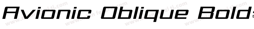Avionic Oblique Bold字体转换